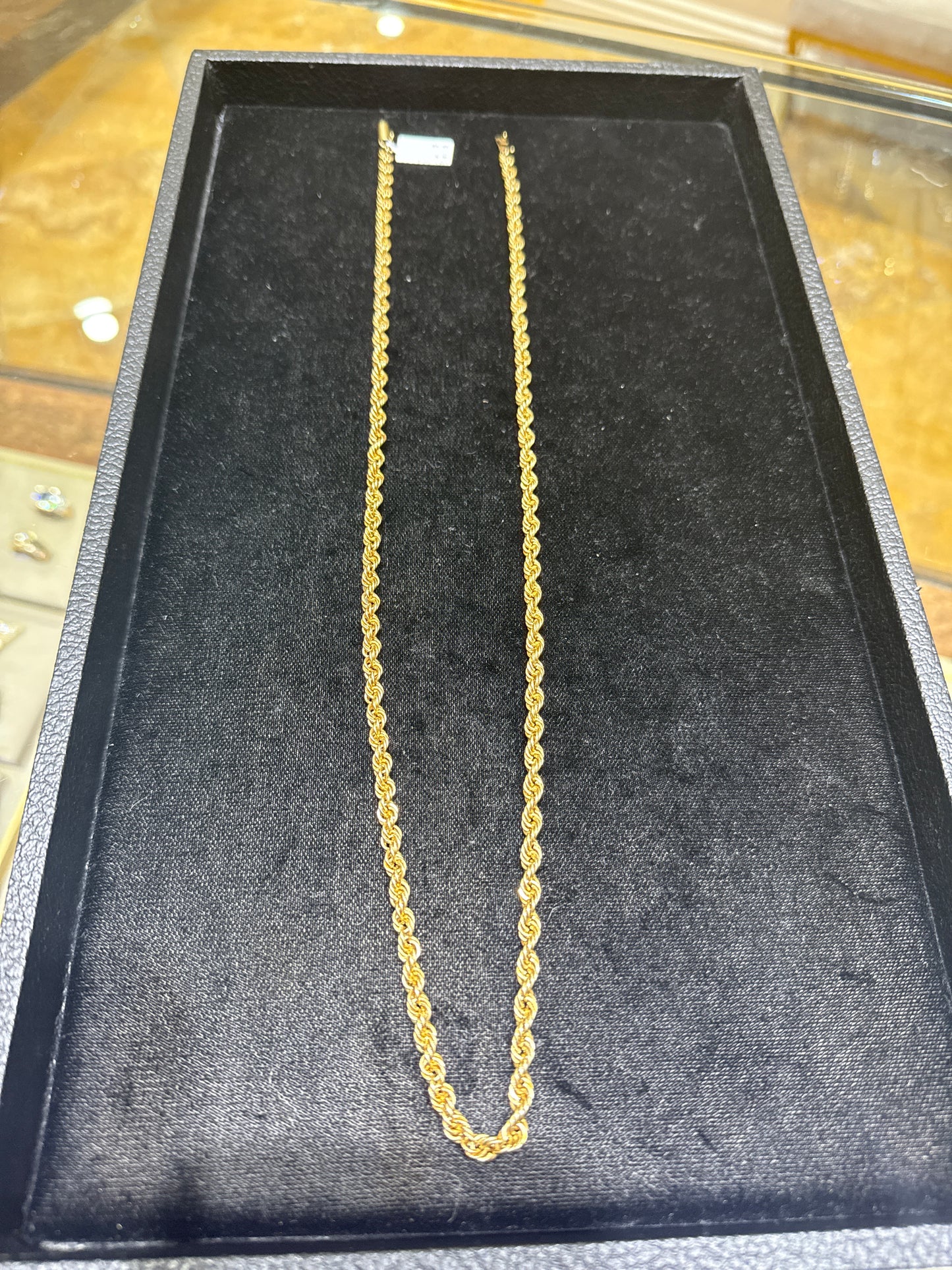 26" 14k rope chain