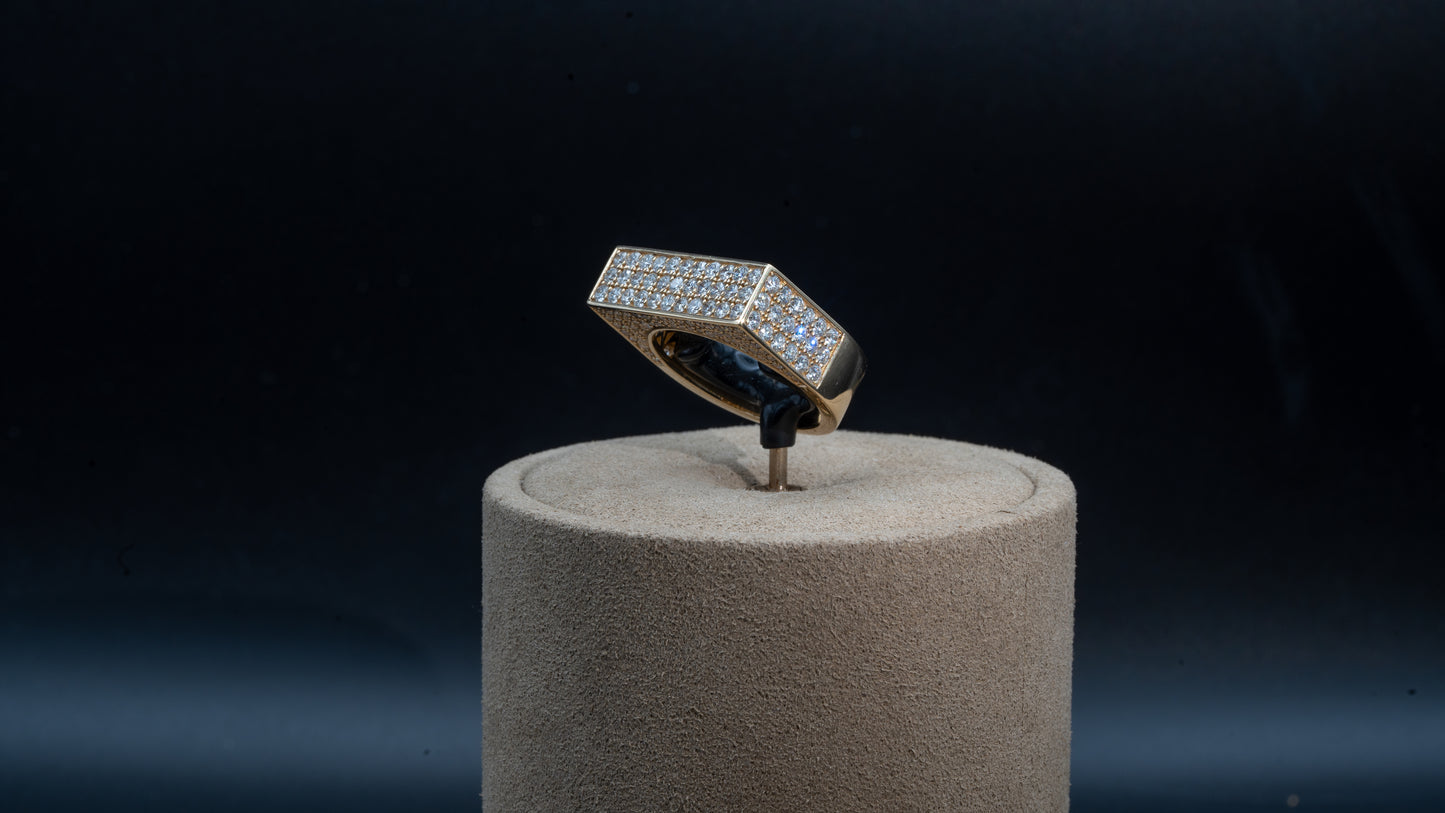 14k Diamond Bridge Ring