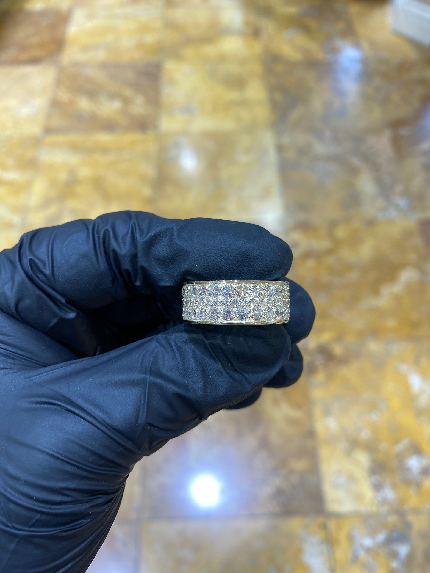 3 Row Diamond Band
