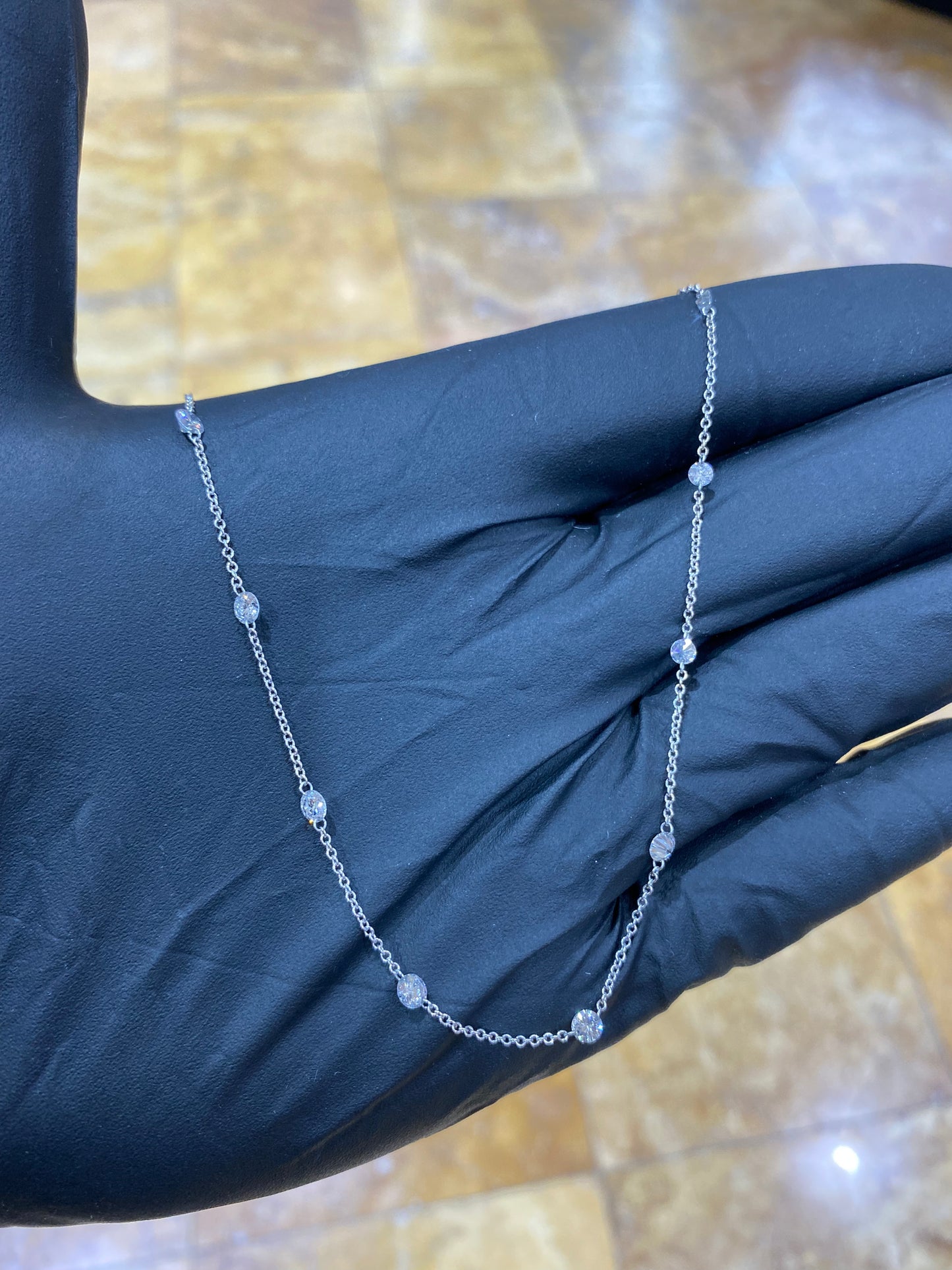 14kwg Fancy Diamond Necklace