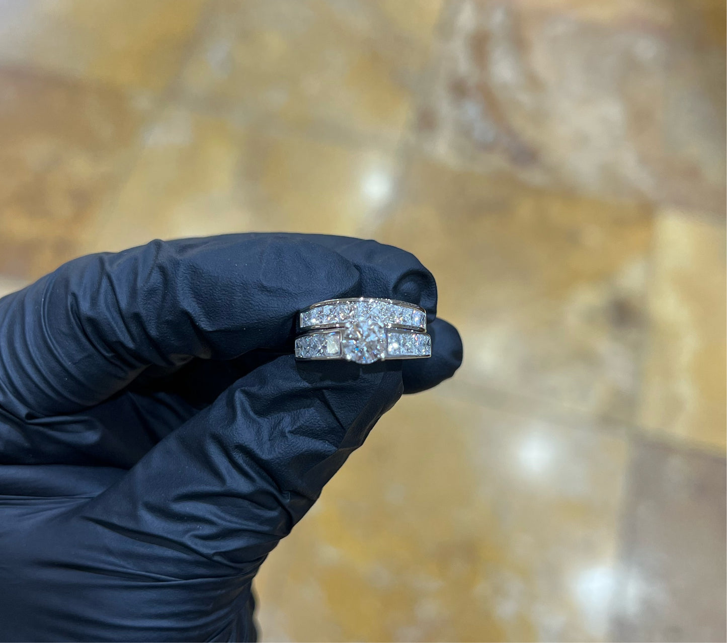 14k Diamond Wedding Set