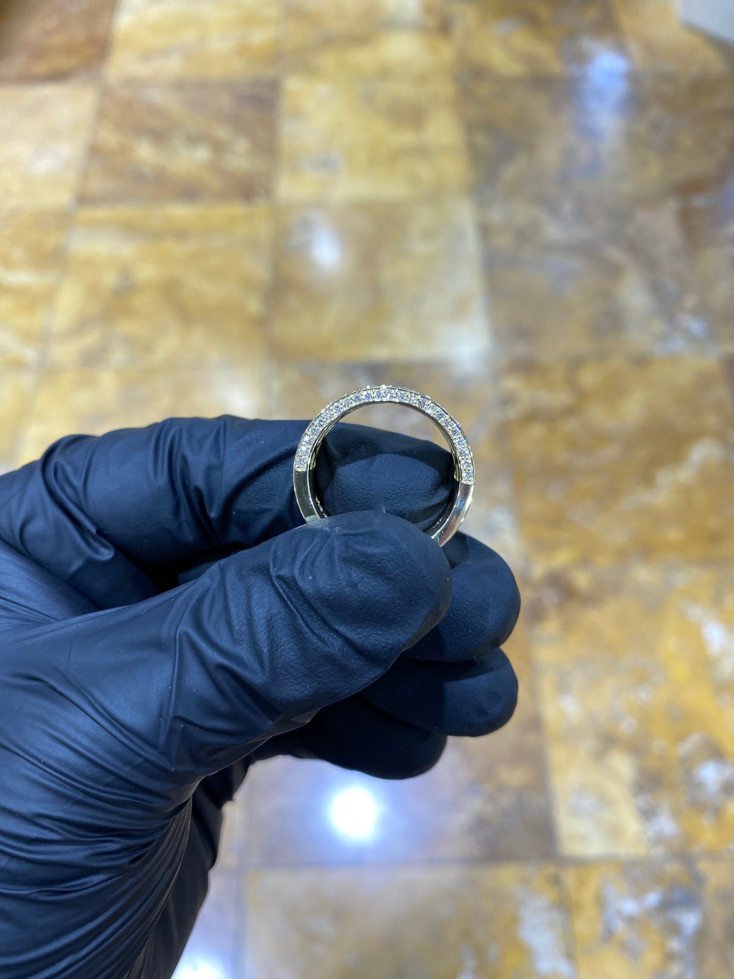 3 Row Diamond Band