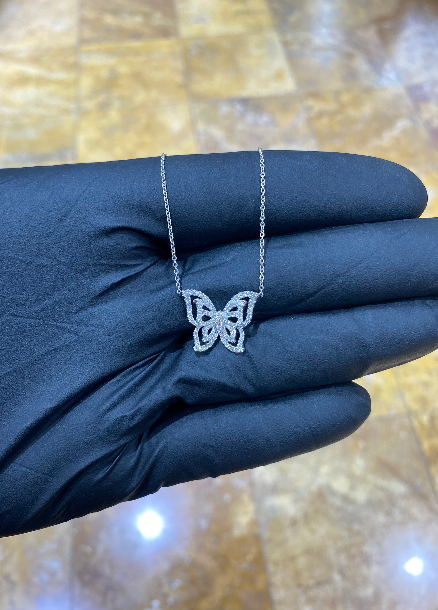 14k Butterfly Pendant