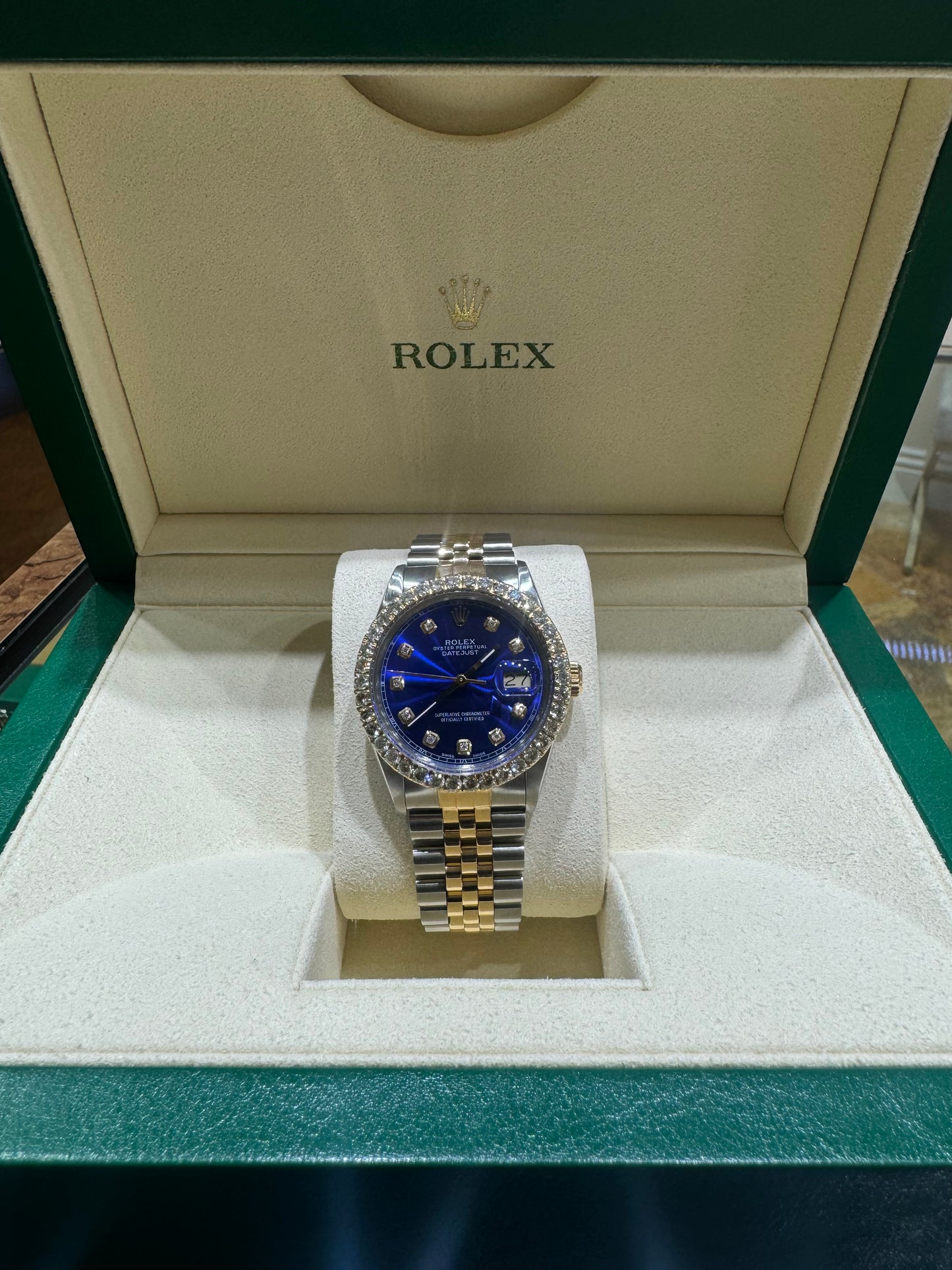 Rolex DateJust 36mm Diamond bezel