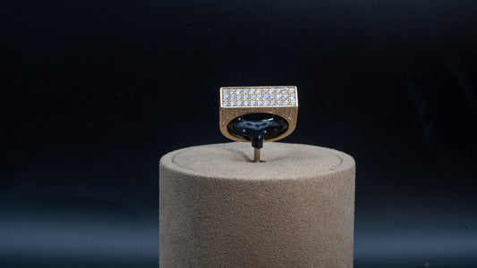 14k Diamond Bridge Ring