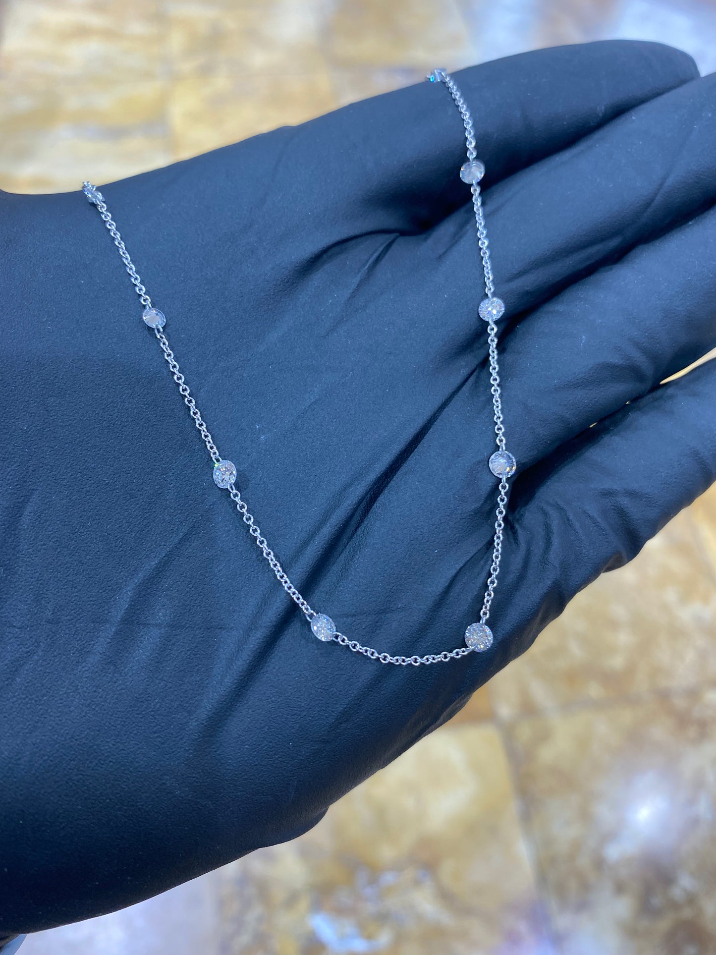 14kwg Fancy Diamond Necklace