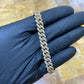 14kyg 10mm Diamond Cuban Link Bracelet